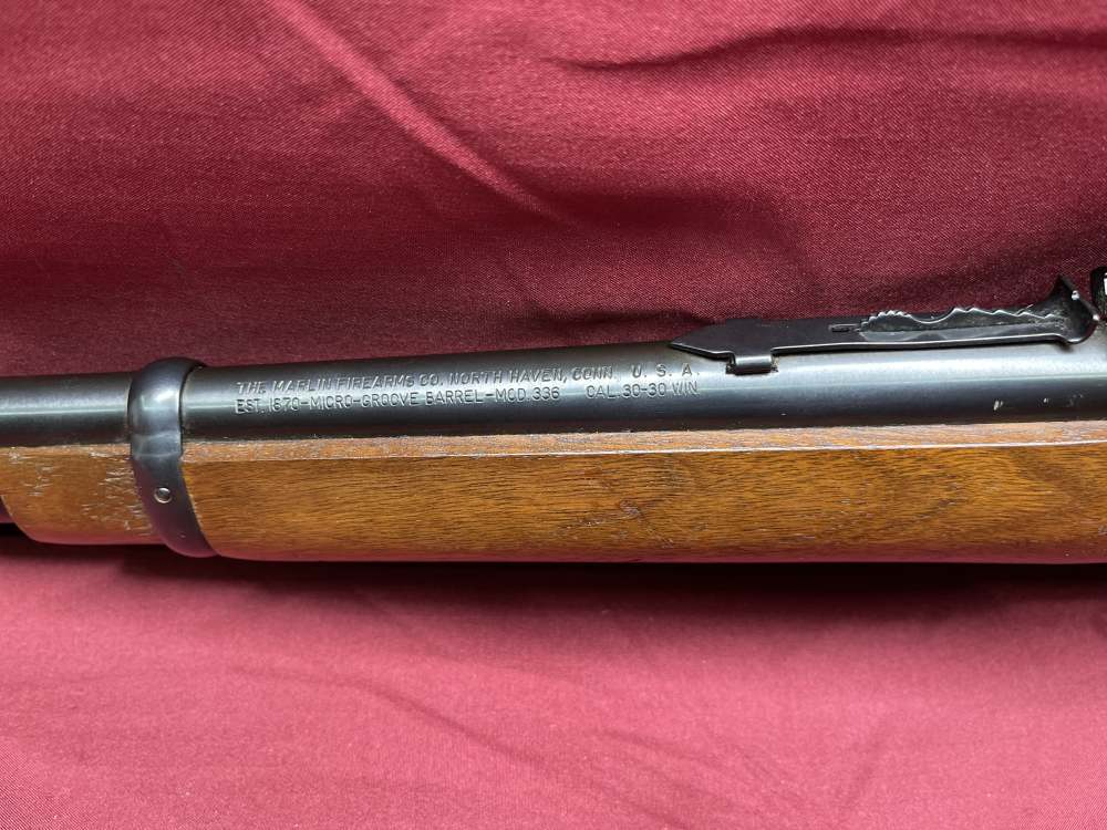 1971 Marlin 336 .30-30 Win JM Marked 20” Pre-Safety Lever Action Rifle-img-9