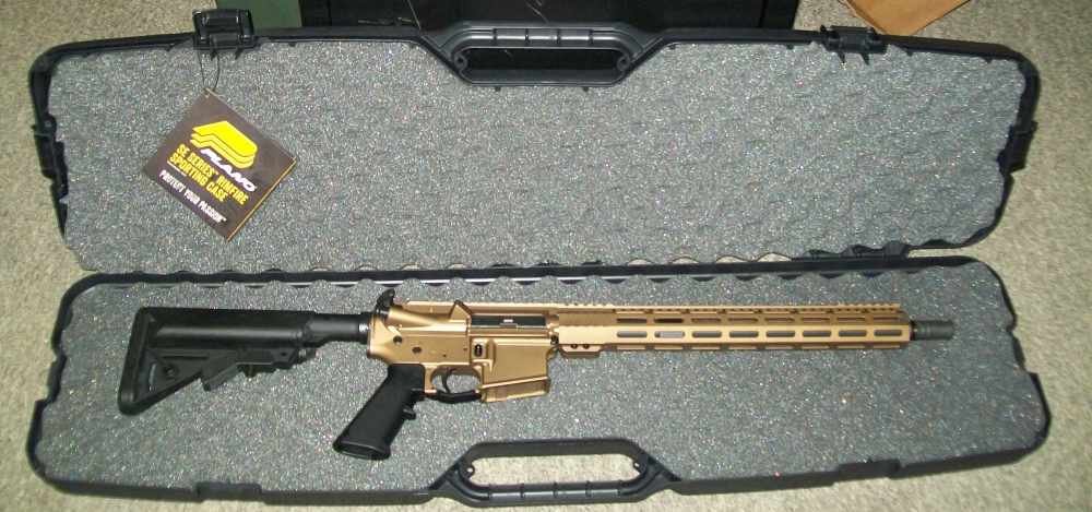 New Custom ONE HORSE AR15 (7.62x39) caliber Cerakote Bronze-img-9