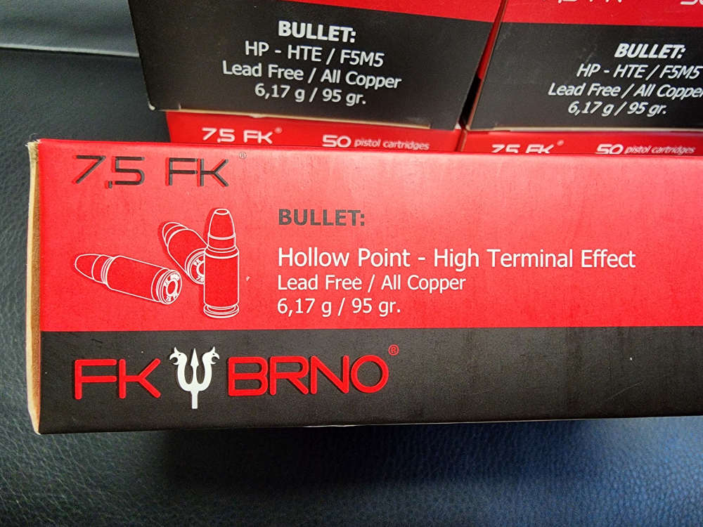 NEW 300 ROUNDS FK BRNO 7.5 FK 95 GRAIN COPPER HP HIGH TERMINAL EFFECT HTE-img-3