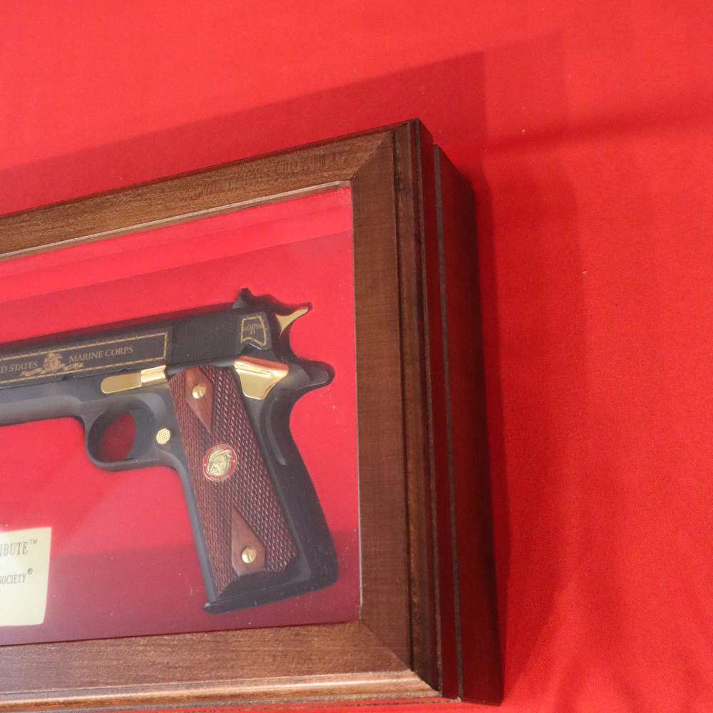 AMERICA REMEMBERS COLT 1911 MARINE DEVIL DOG 45 ACP LIKE NEW-img-4