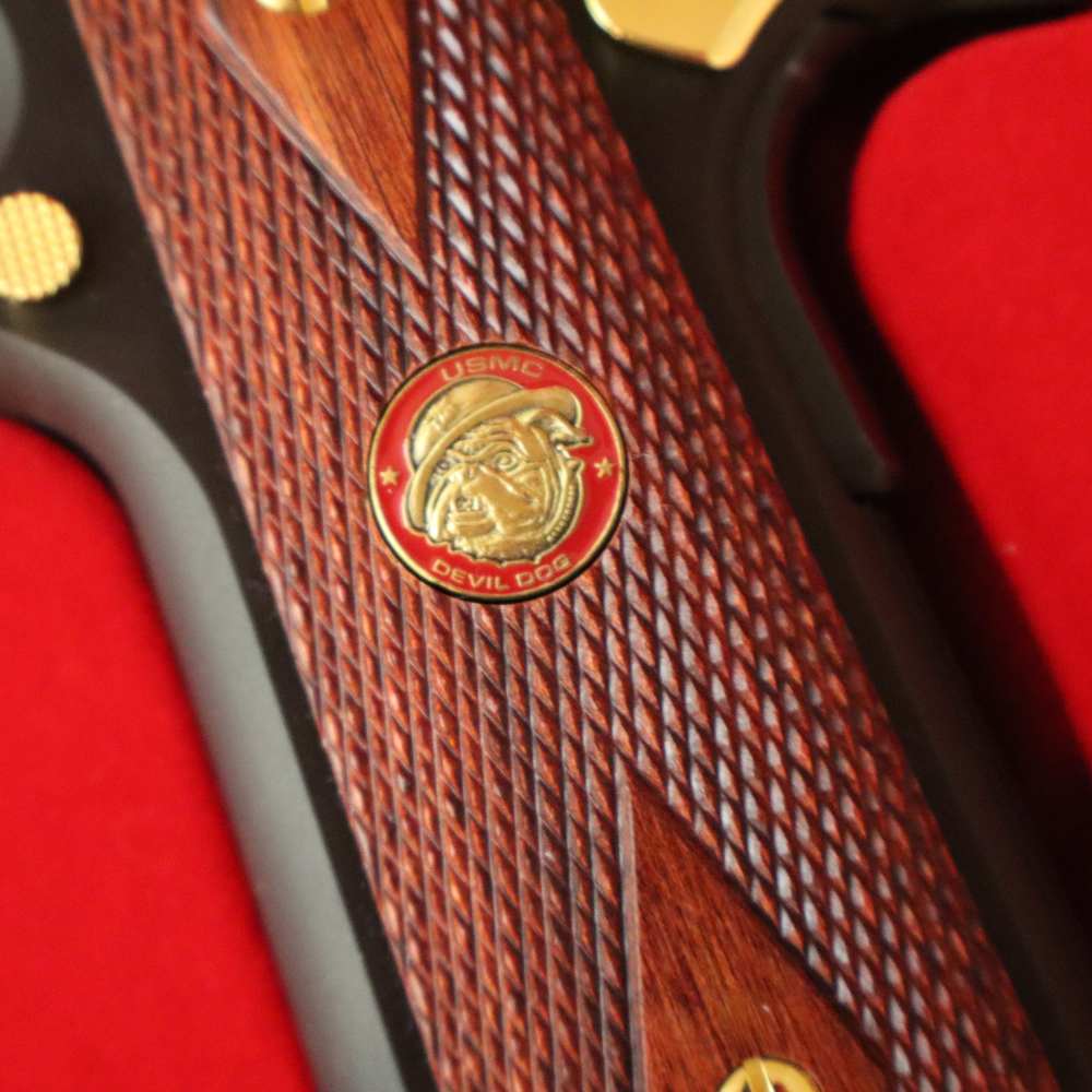 AMERICA REMEMBERS COLT 1911 MARINE DEVIL DOG 45 ACP LIKE NEW-img-8