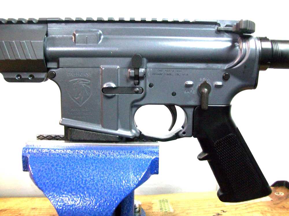 New Custom ONE HORSE AR15 5.56 NATO Rifle Sniper Grey-img-3
