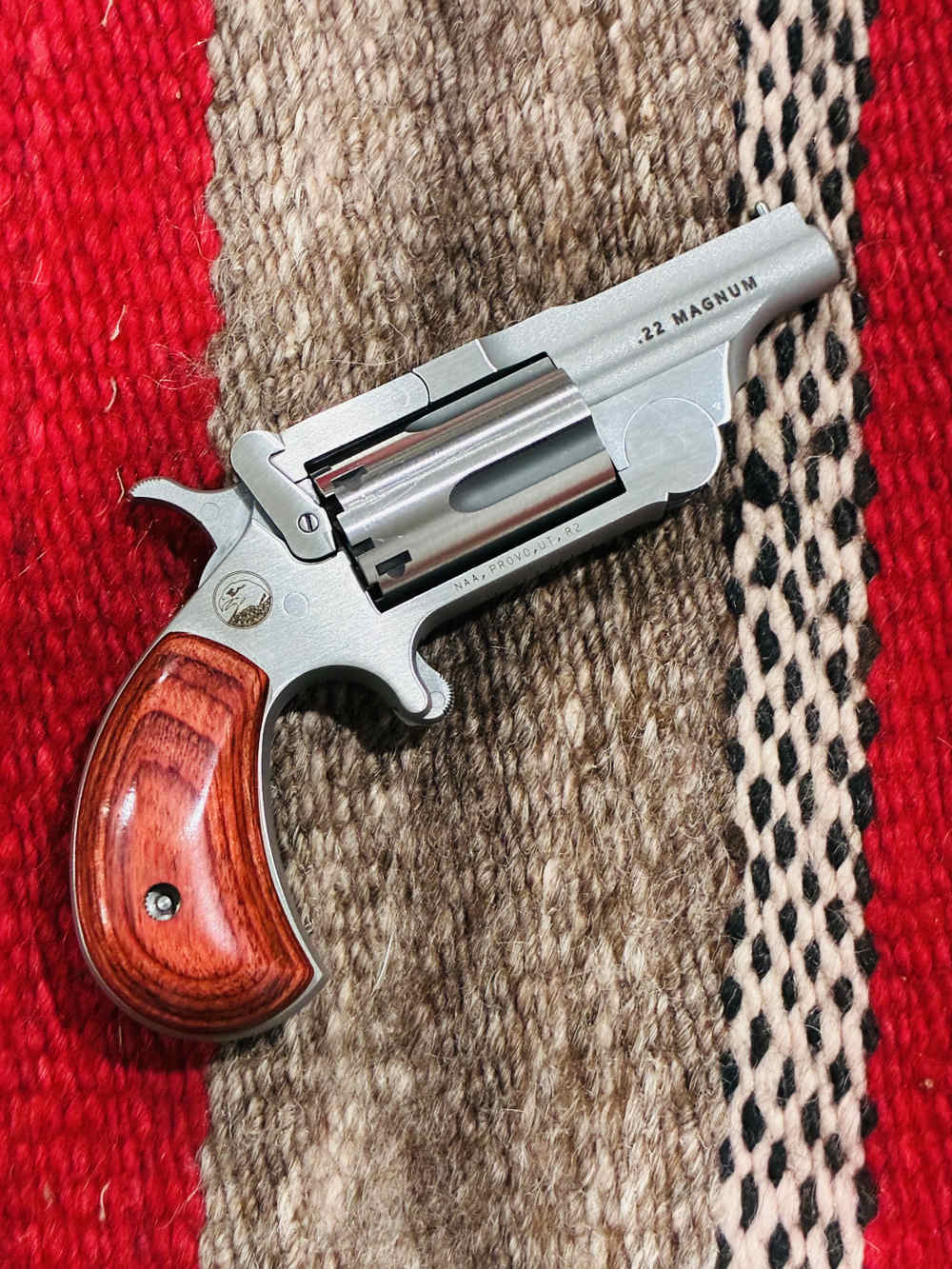 North American Arms NAA Ranger II 22WMR Break Action Ejector Mini Revolver -img-0