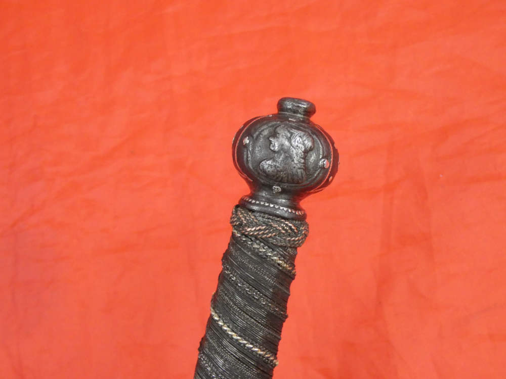 ANTIQUE 16 / 17 CENTURY EUROPEAN PARRYING DAGGER SILVER ENCRUSTATION sword-img-7