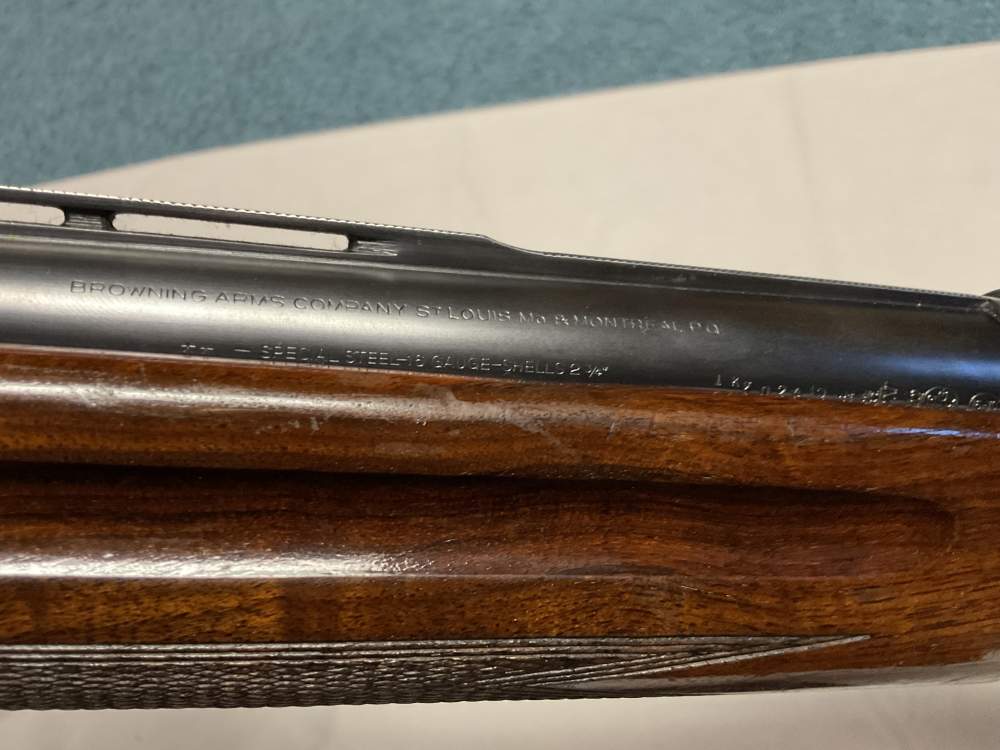 Browning A5 16ga “Sweet Sixteen”  Made in 1959, Semi automatic -img-13