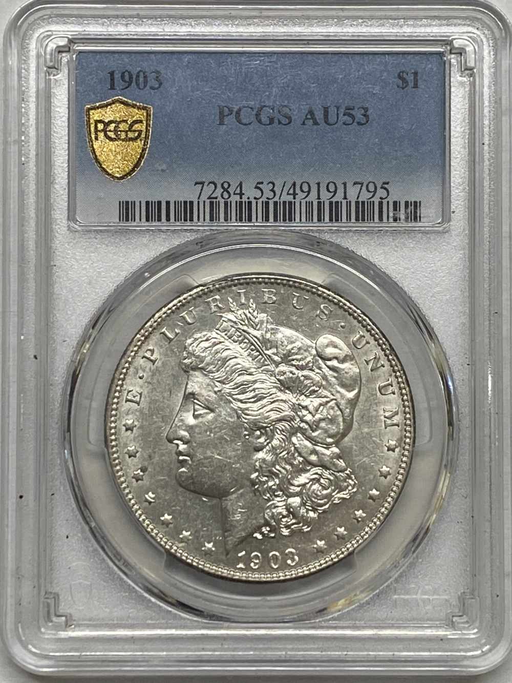 1903 Morgan Silver Dollar PCGS AU 53 -img-0
