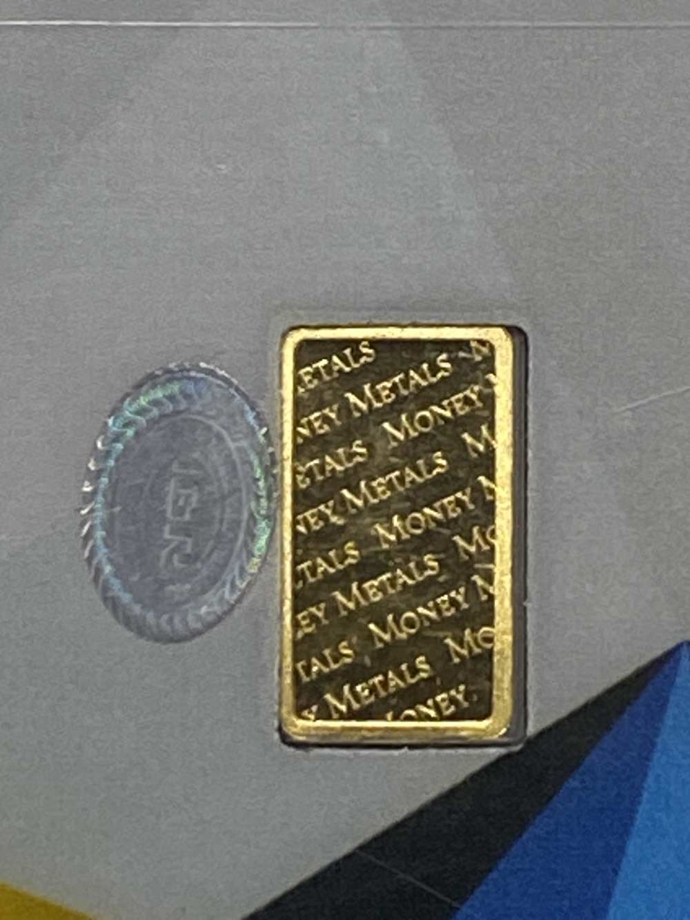 1 gram Fine Gold Money Metals  Sealed, Assay Certificate -img-3