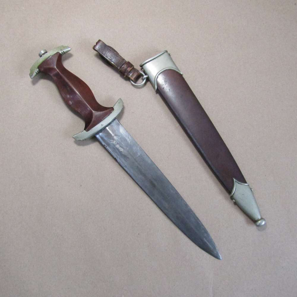 WW2 Rare Early Made German Military SA Dagger Adolf Volker Schmalkalden W26-img-6
