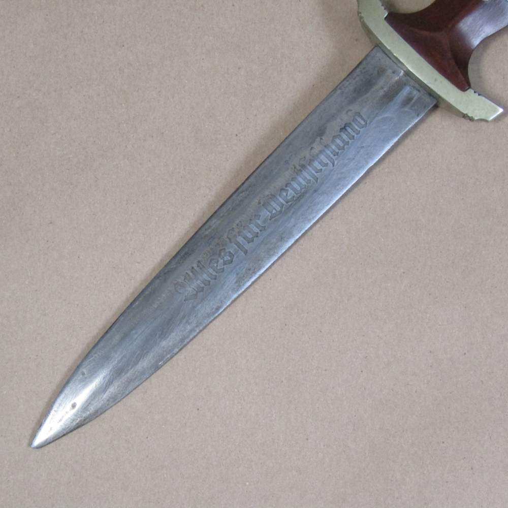 WW2 Rare Early Made German Military SA Dagger Adolf Volker Schmalkalden W26-img-2