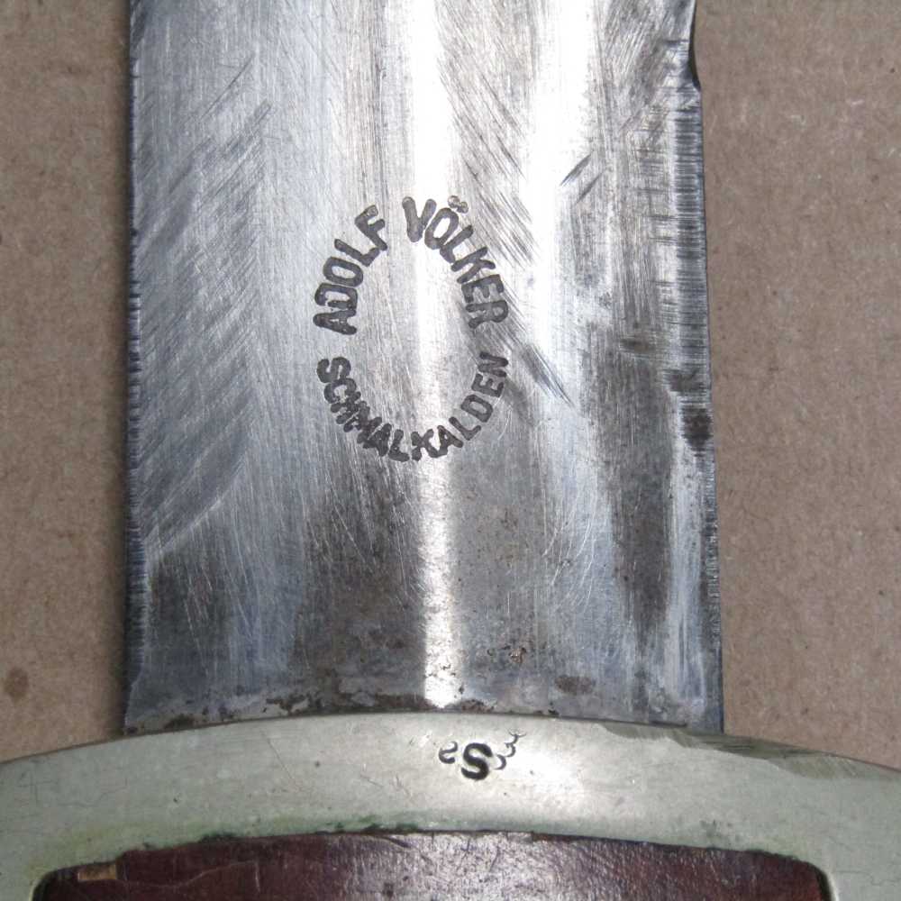 WW2 Rare Early Made German Military SA Dagger Adolf Volker Schmalkalden W26-img-9