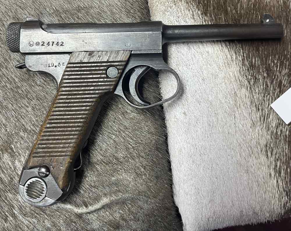 WWII NAMBU Type 14 C&R Japanese 8mm Nambu March 1944 w/holster-img-9