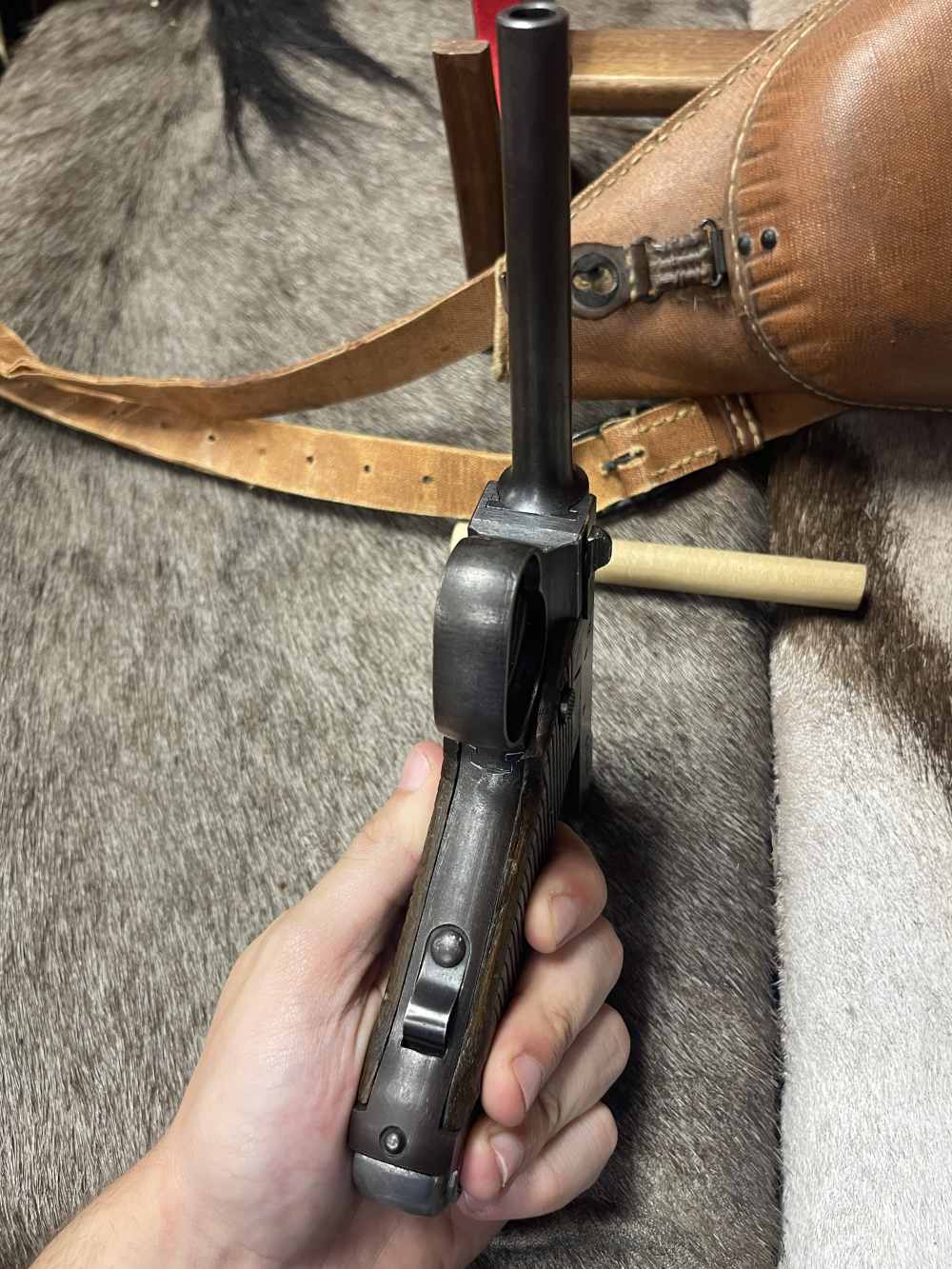 WWII NAMBU Type 14 C&R Japanese 8mm Nambu March 1944 w/holster-img-13