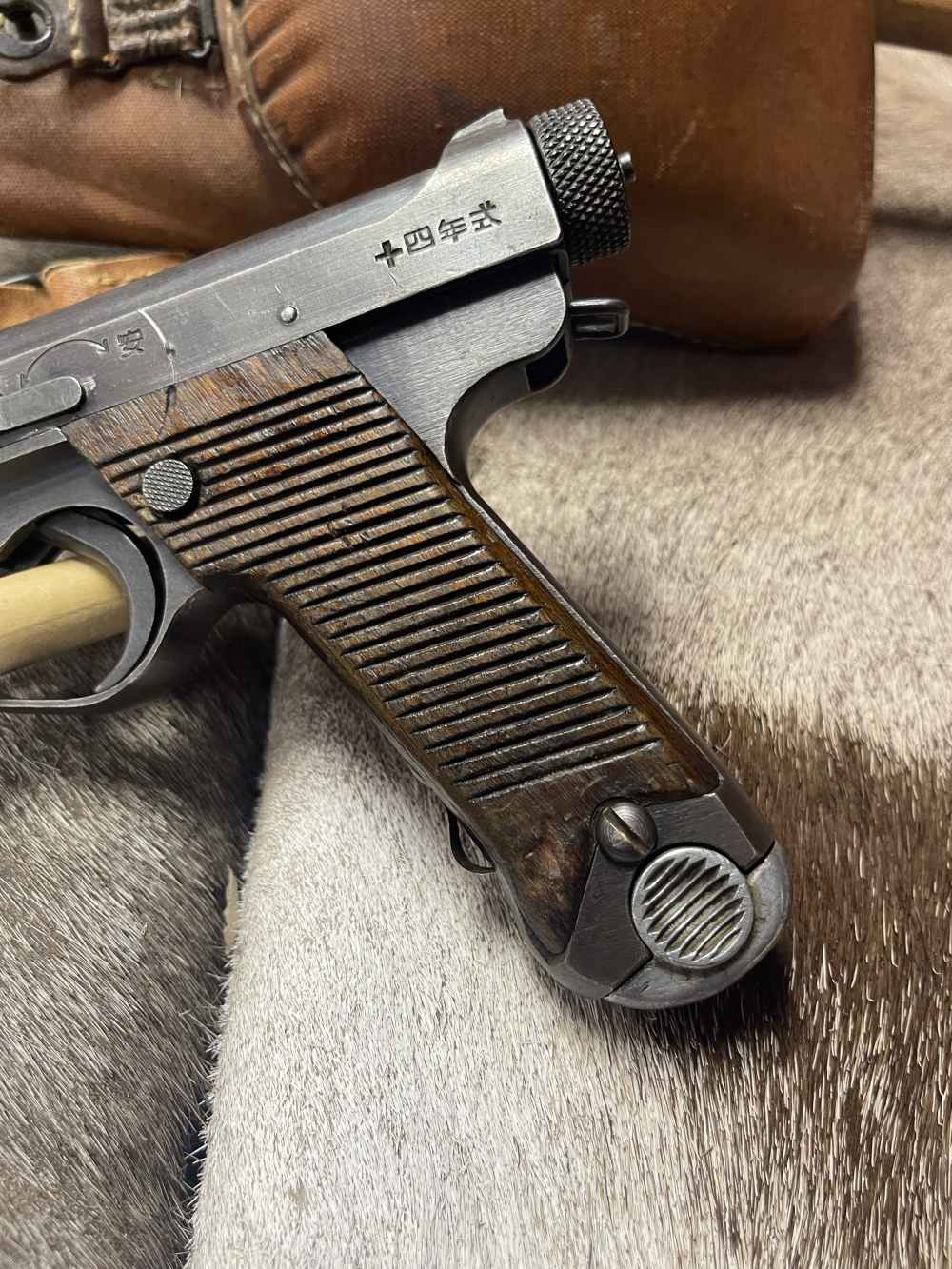 WWII NAMBU Type 14 C&R Japanese 8mm Nambu March 1944 w/holster-img-1