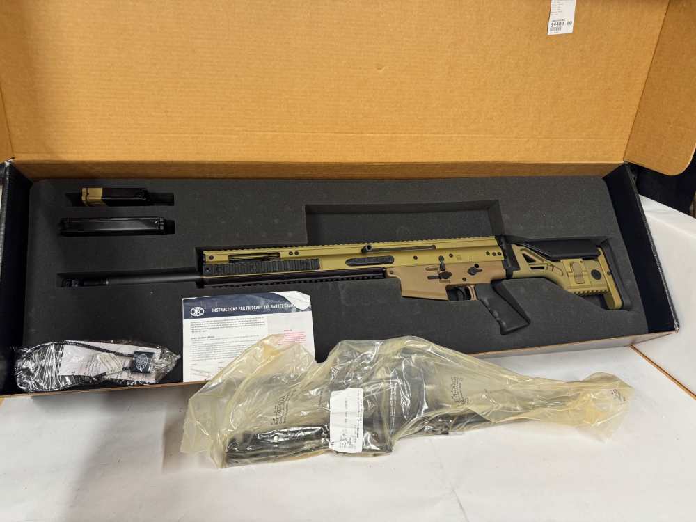 FNH SCAR 20S NRCH 7.62 20" FDE w/ Extra Barrel NIB-img-0