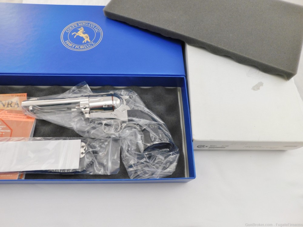 2010 Colt SAA 32-20 Nickel 4 3/4 In The Box -img-0