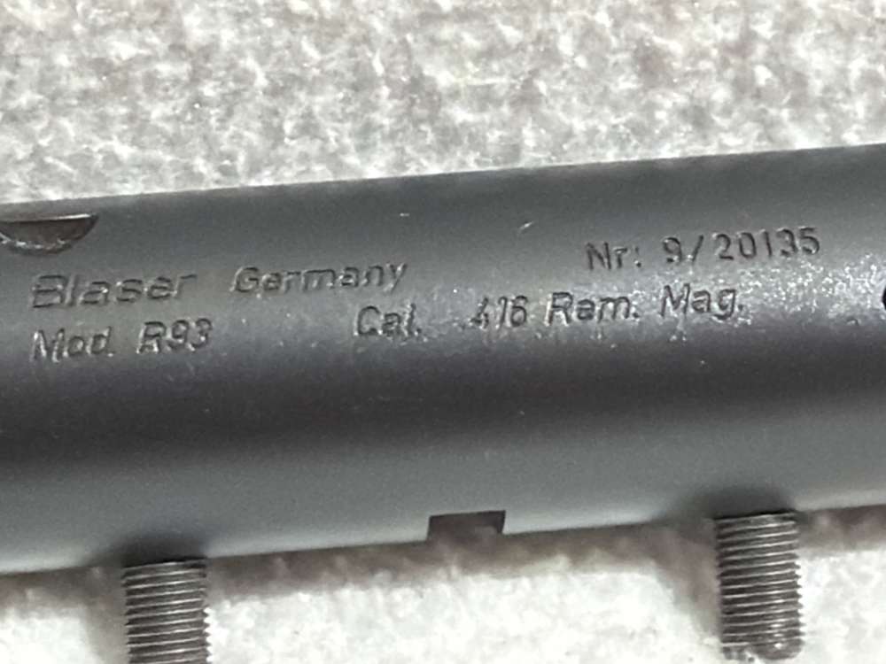 Blaser R93 416 Rem Ported Barrel – 26.25" – Dangerous Game Big Bore – Mag-img-1