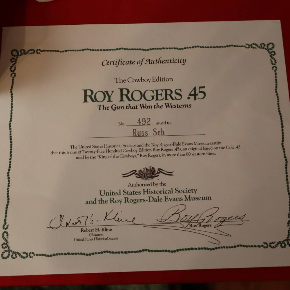 UBERTI COLT SAA 45LC ROY ROGERS King Of The Cowboys made 1990-img-4