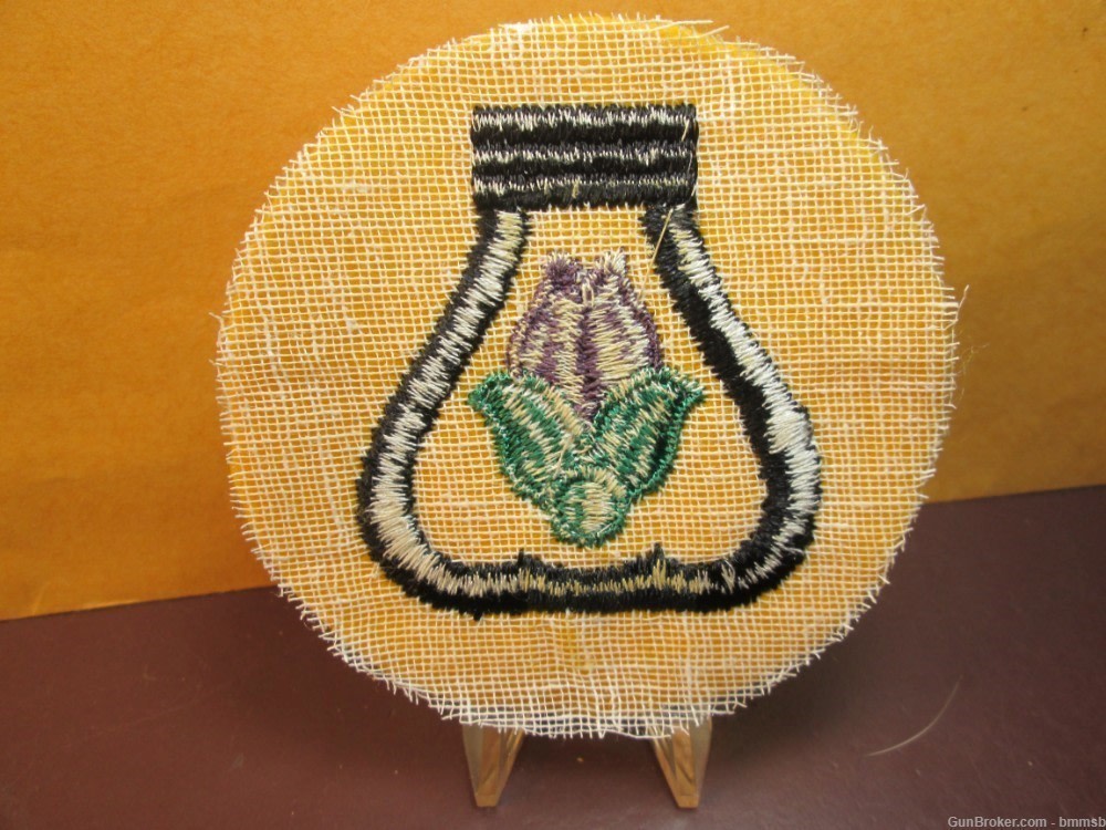 U.S. WW 2, 21st. Calvary Divion unit patch on yellow wool-img-1
