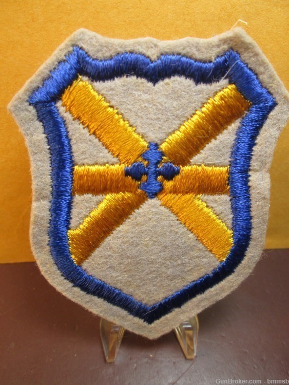 U.S. WW 2, 62nd. Calvary Division Unit patch on felt, cheesecloth backing-img-0