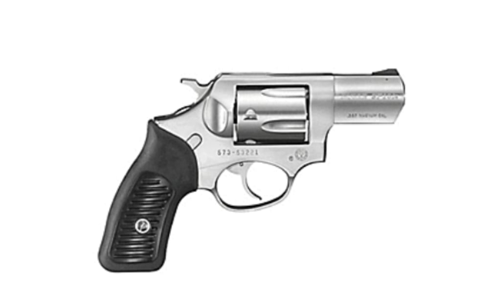 NIB SP101 357MAG 2.25" FS SS 5718 RUBBER W/PLASTIC INSERTS 357 Mag/38Spl-img-0