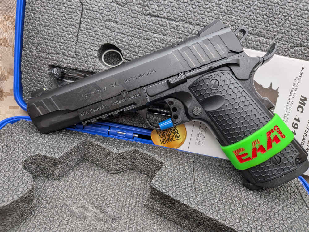EAA Girsan Influencer MC1911 S .38 Super Railed 1911 Optics Ready-img-0