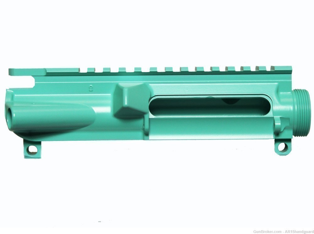 AR15 Stripped upper | Cerakote Robin Blue | 15" MLOK Handguard MADE IN USA-img-2