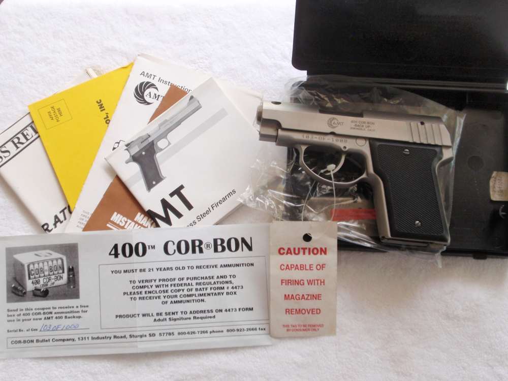 RARE and COLLECTIBLE AMT 400 Cor-Bon Backup 103 of 1000-img-0