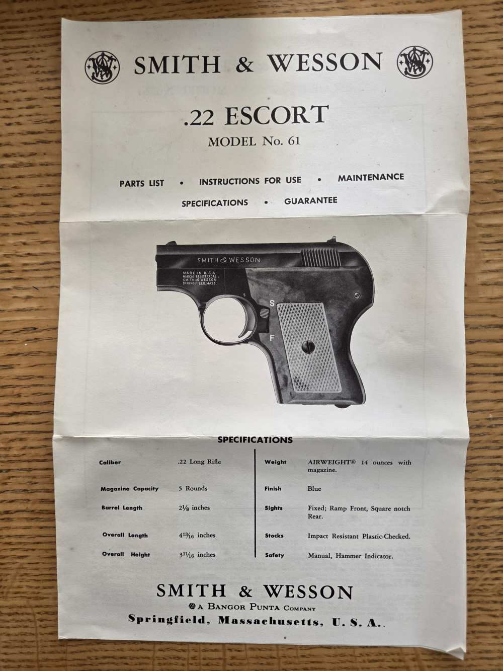 Smith and Wesson Model 61-2 Escort-img-10