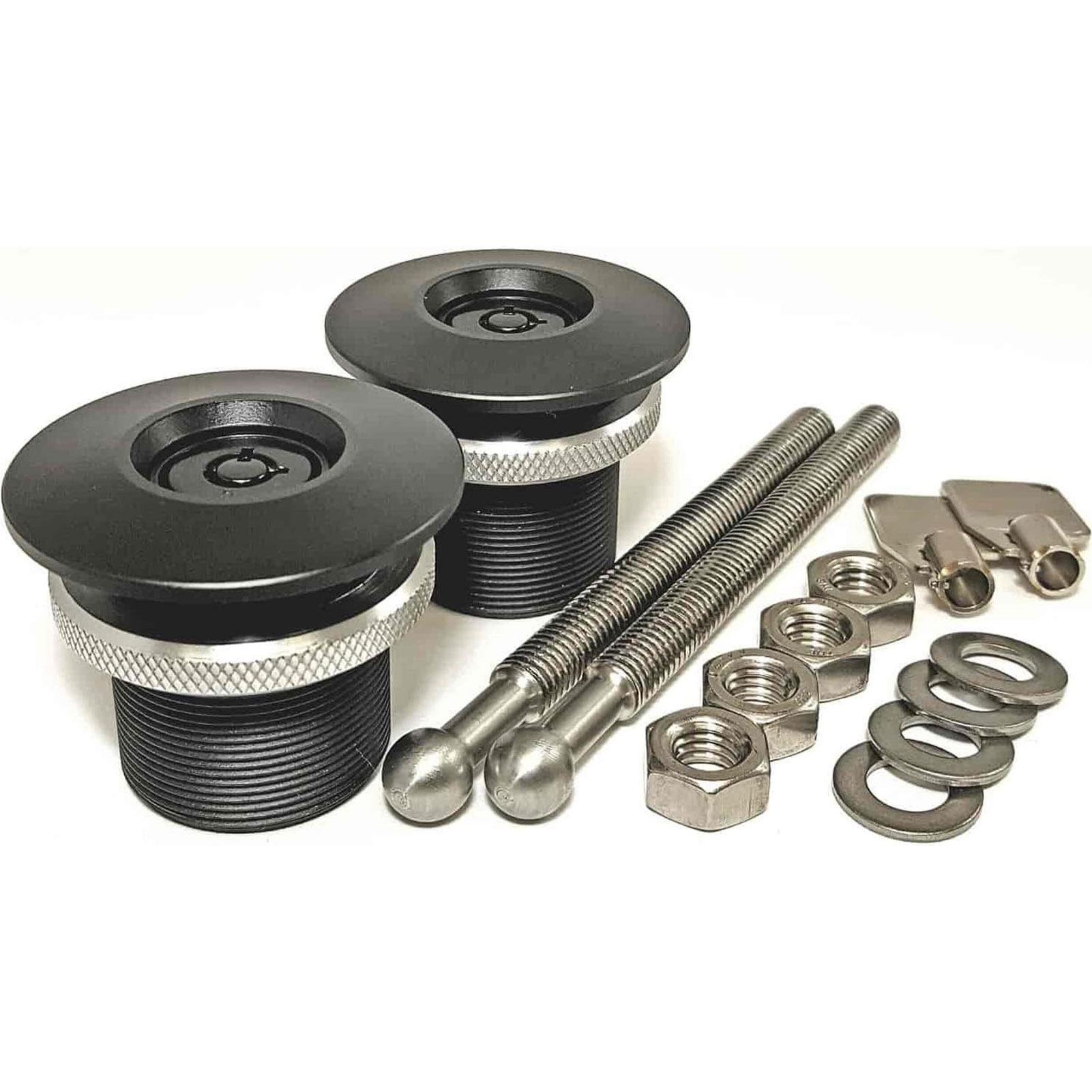 QUIK-LATCH 38 Series Lockable Push Button Hood Pin Kit (QL-38L-LP/BP)-img-0