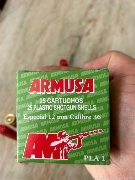 25 ROUNDS .410 GA. ARMUSA #7.5 SHOT - 1/2 OZ. SHOTSHELLS (.56 CENTS)-img-1