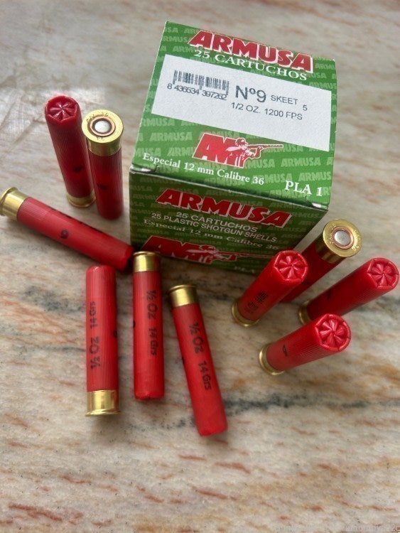 25 ROUNDS .410 GA. ARMUSA #7.5 SHOT - 1/2 OZ. SHOTSHELLS (.56 CENTS)-img-11