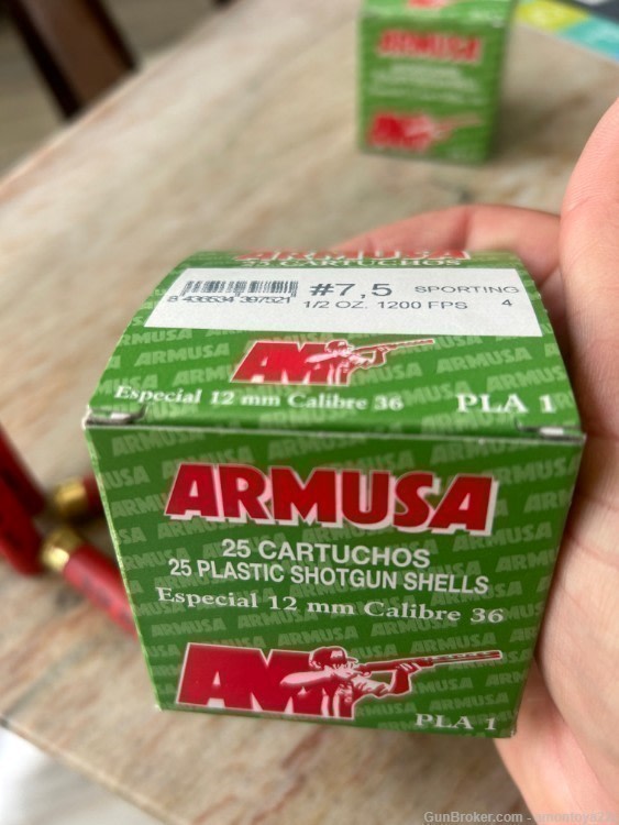 25 ROUNDS .410 GA. ARMUSA #7.5 SHOT - 1/2 OZ. SHOTSHELLS (.56 CENTS)-img-4