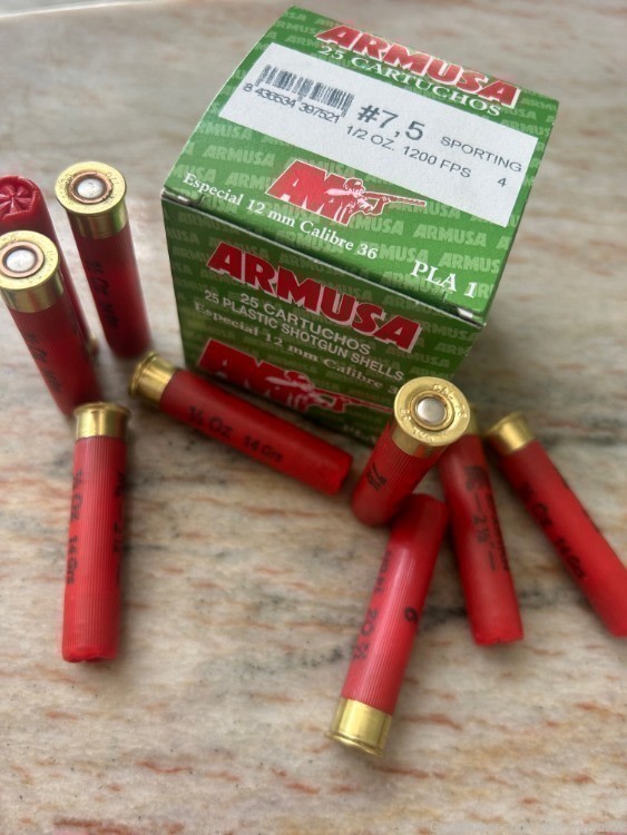 25 ROUNDS .410 GA. ARMUSA #7.5 SHOT - 1/2 OZ. SHOTSHELLS (.56 CENTS)-img-3