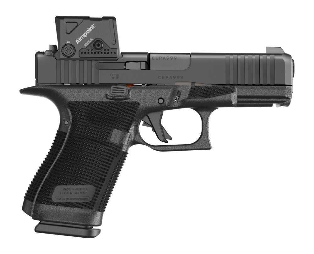 Glock P61950B03DC8A3 G19 Gen6 COA w/Aimpoint 9mm Luger 15+1 4.02" Black Bar-img-0