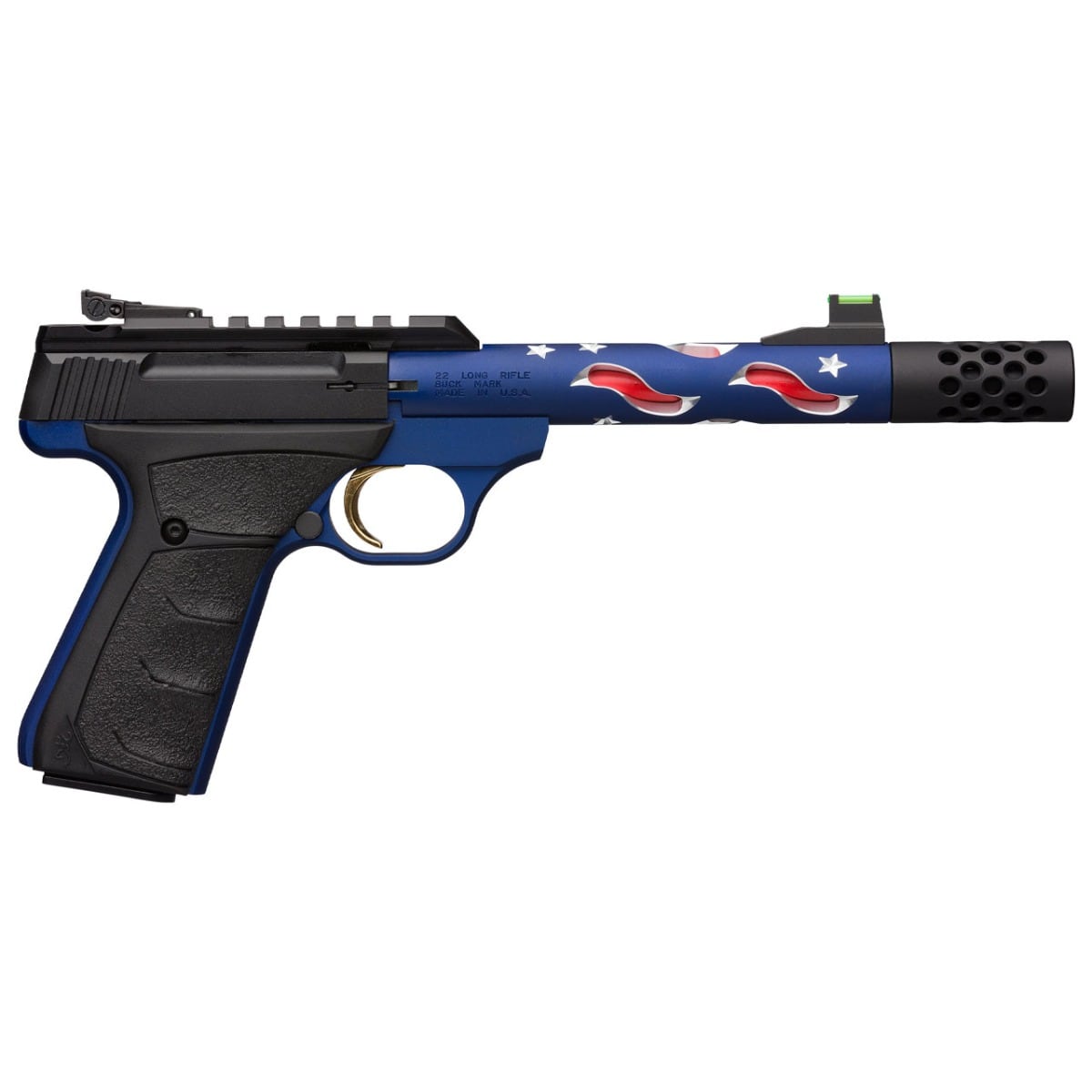 Buck Mark Plus Vision Americana Suppressor Ready 22lr 5.75 R,W,&B -img-1