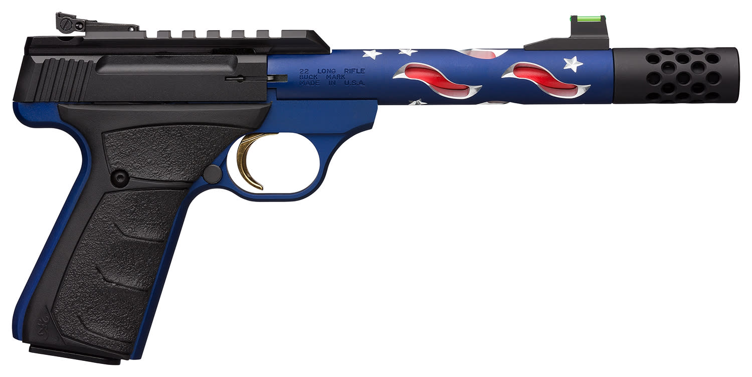 Buck Mark Plus Vision Americana Suppressor Ready 22lr 5.75 R,W,&B -img-2
