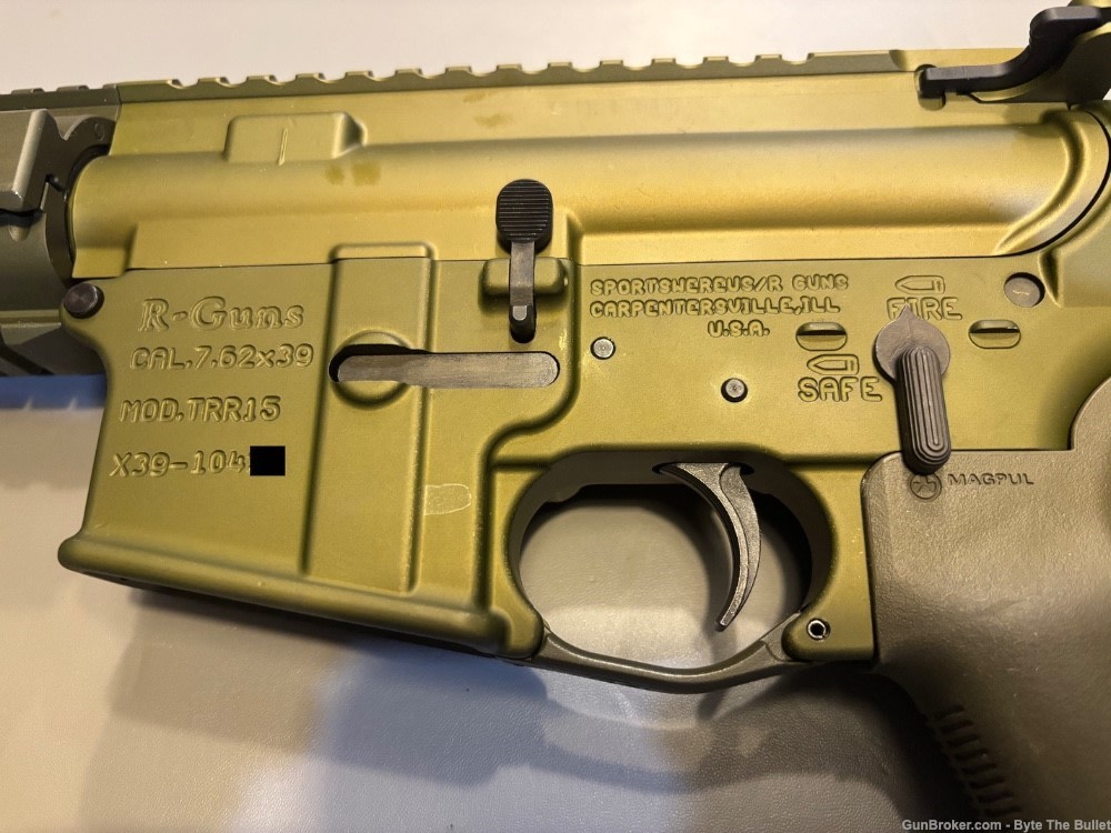 R-Guns TTR15 Rifle in 7.62x39mm, Green Finish-img-2
