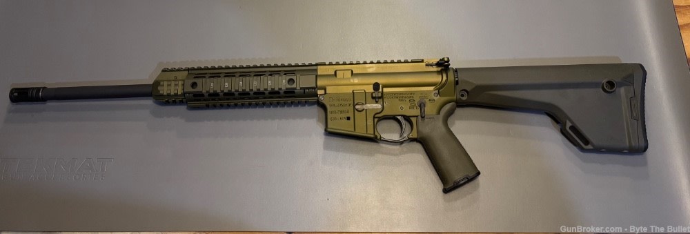 R-Guns TTR15 Rifle in 7.62x39mm, Green Finish-img-0