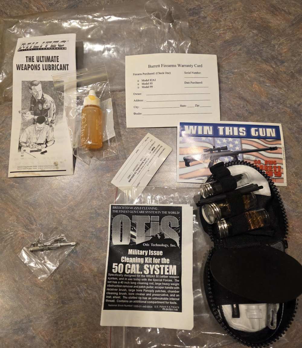 BARRET 50 CAL CLEANING KIT & EXTRAS-img-0