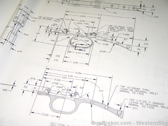 Remington Hepburn No. 3 Rifle Drawings Blueprints!-img-1