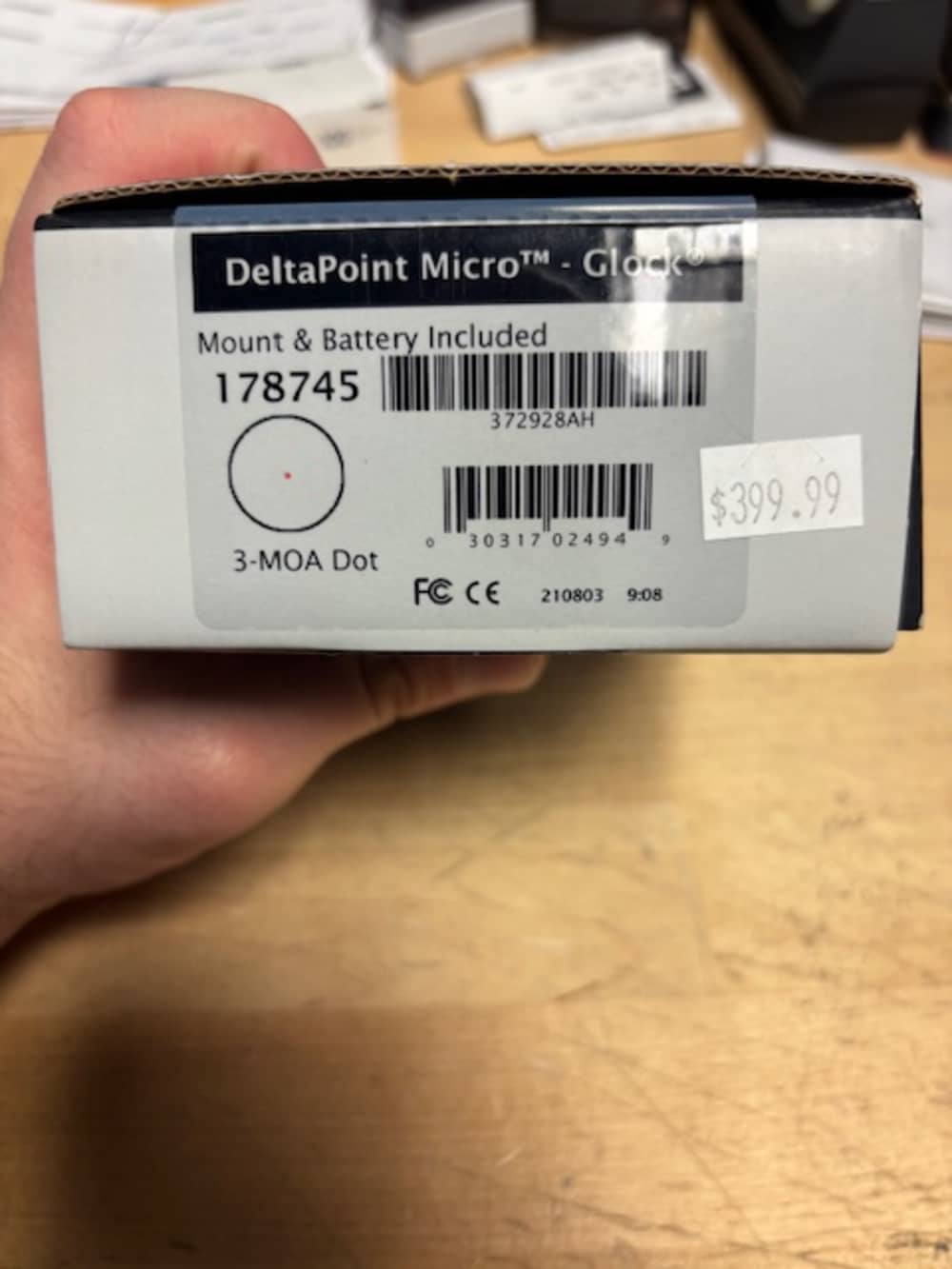 DELTAPOINT MICRO GLOCK 3 MOA RED DOT-img-0