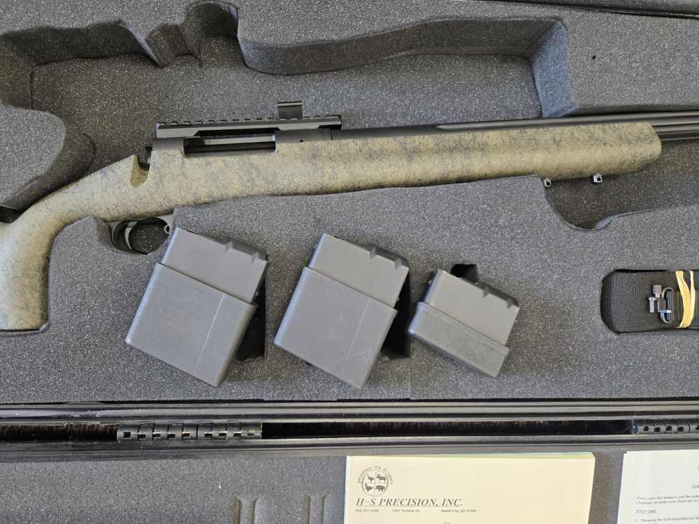 HS PRECISION PRO SERIES 2000 308 WIN. 24' FLUTED, AS NEW, BOYT CASE, ACC'S-img-5