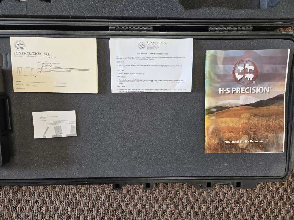 HS PRECISION PRO SERIES 2000 308 WIN. 24' FLUTED, AS NEW, BOYT CASE, ACC'S-img-8
