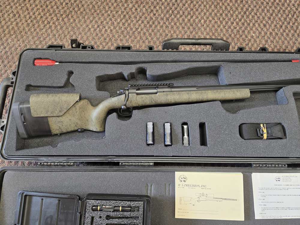 HS PRECISION PRO SERIES 2000 308 WIN. 24' FLUTED, AS NEW, BOYT CASE, ACC'S-img-2