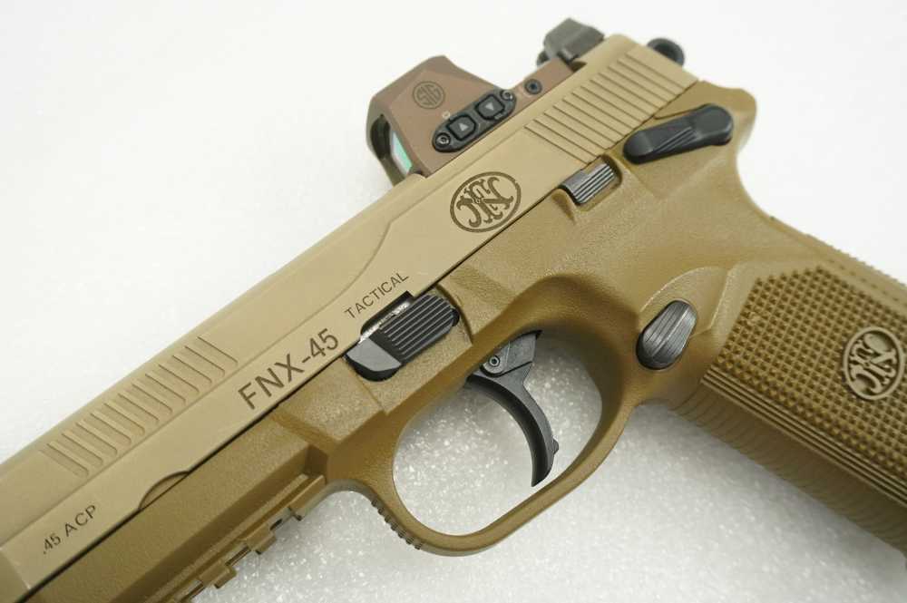 FNH FNX-45 Tactical .45 ACP 5.3" Semi-Auto Pistol w/ Mag, Case, SIG ROMEO-X-img-3