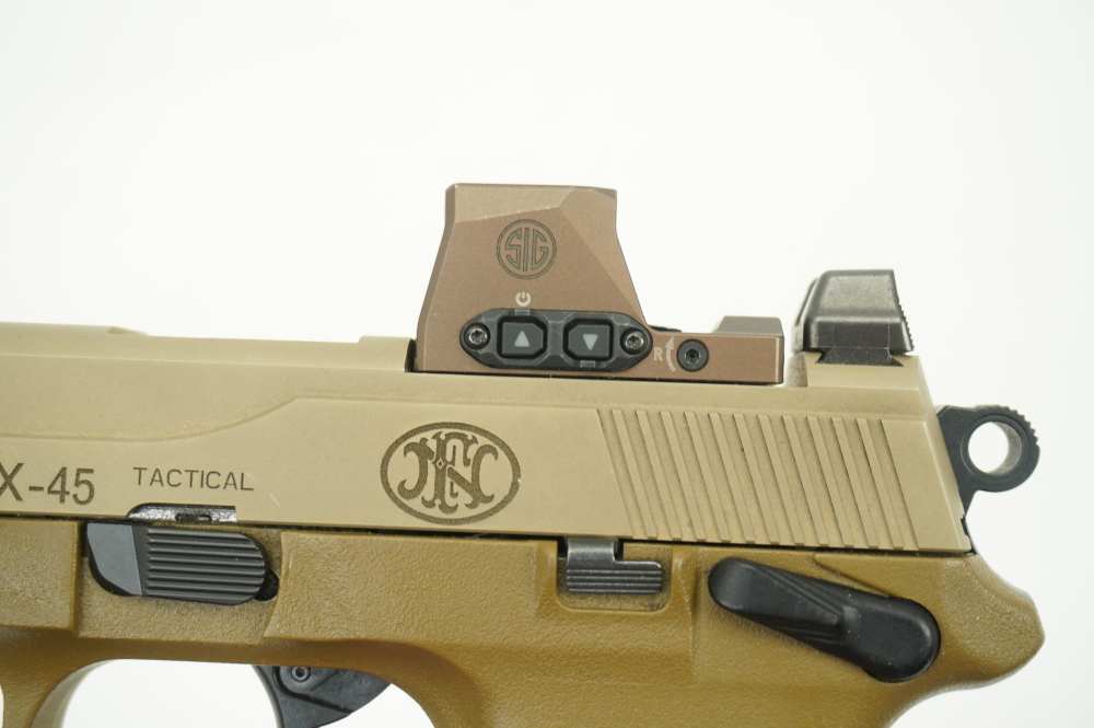 FNH FNX-45 Tactical .45 ACP 5.3" Semi-Auto Pistol w/ Mag, Case, SIG ROMEO-X-img-11