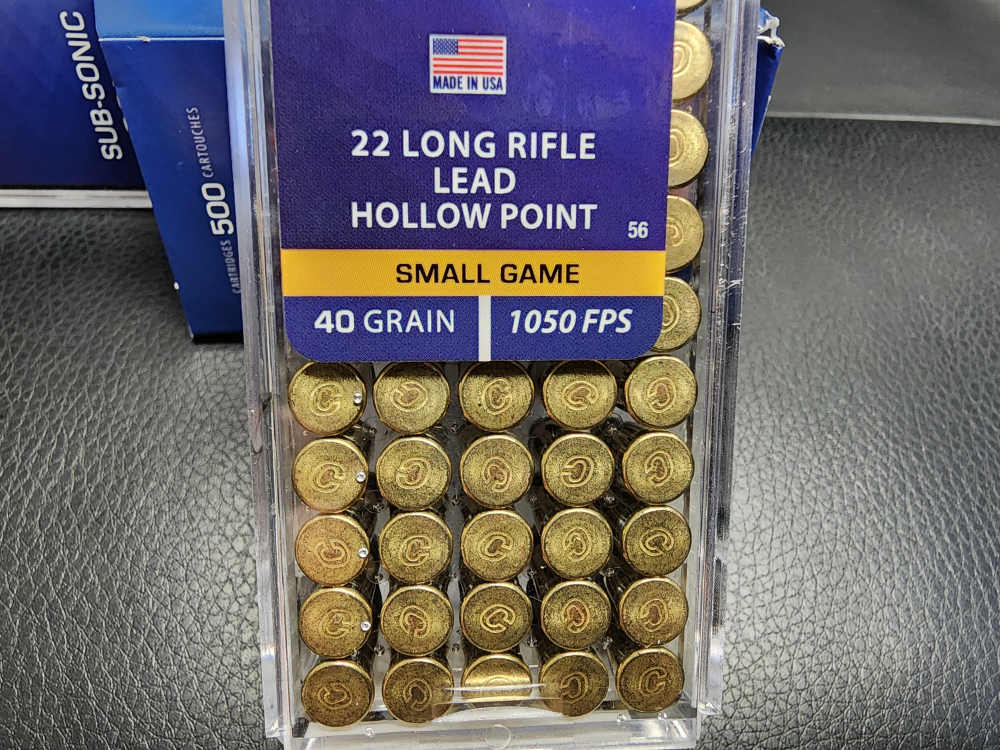 NEW! 1000 CCI SMALL GAME SUBSONIC 22 LONG RIFLE 40 GR LEAD HP SUPPRESSOR 56-img-3