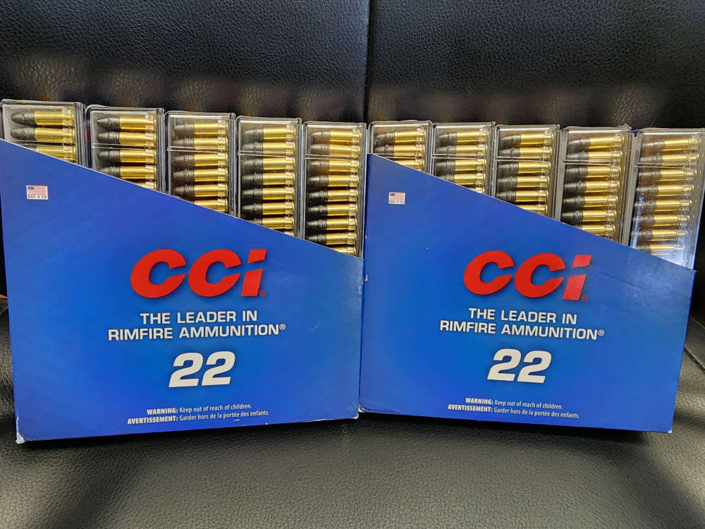 NEW! 1000 CCI SMALL GAME SUBSONIC 22 LONG RIFLE 40 GR LEAD HP SUPPRESSOR 56-img-0