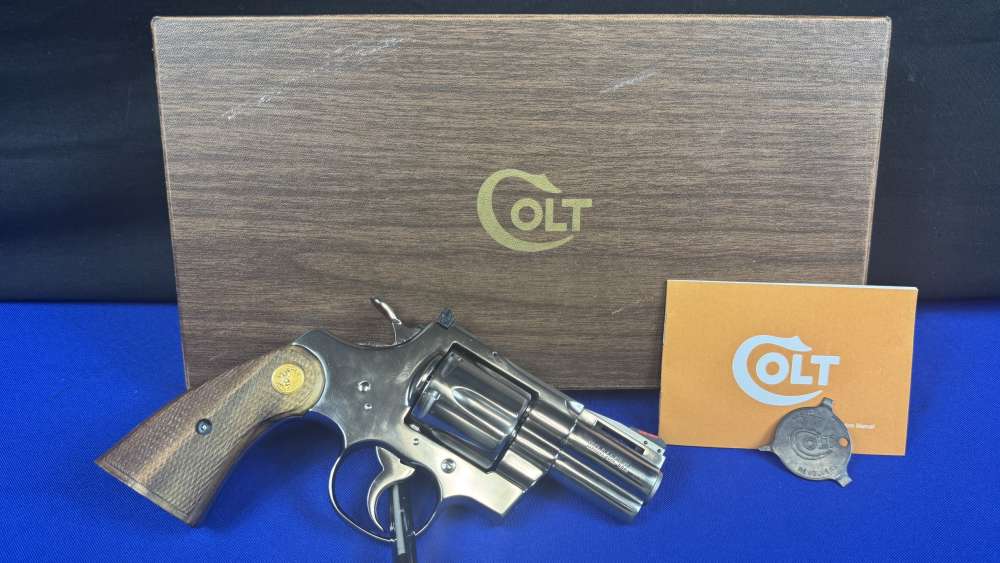 LNIB NEVER FIRED 1966 Colt Python 357Mag Nickel 2" Revolver-img-0