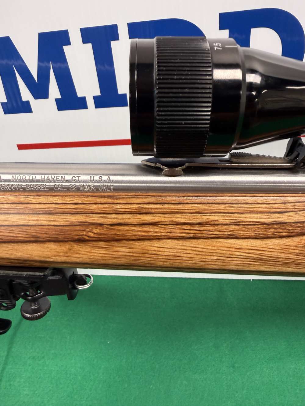 Marlin 883SS .22 WMR Stainless JM Marked Bushnell Scope Bipod-img-7